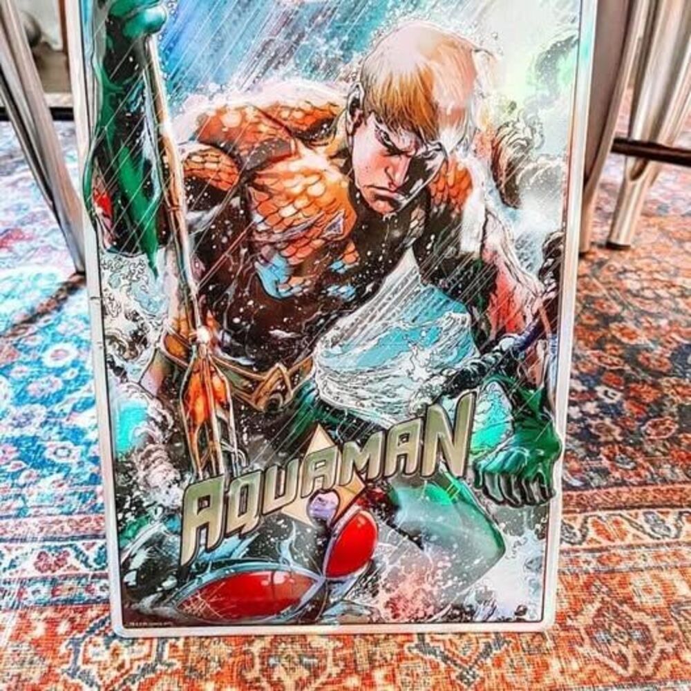 Aquaman Holographic Metal Sign